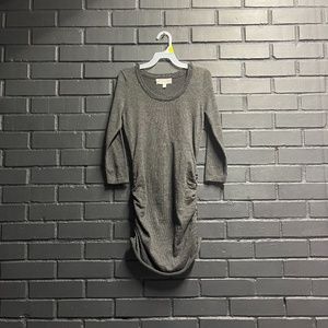 PINK REPUBLIC LIKE NEW! Dark Gray Side Gather on Dress Mini Length size XS